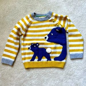 Baby Boden 18-24 mos Big Bear and Cub Sweater